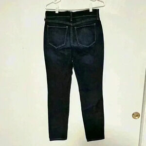 NYDJ Jeans 29” Waist Size 6 Straight Dark Wash High Rise Denim Pants Lift Tuck